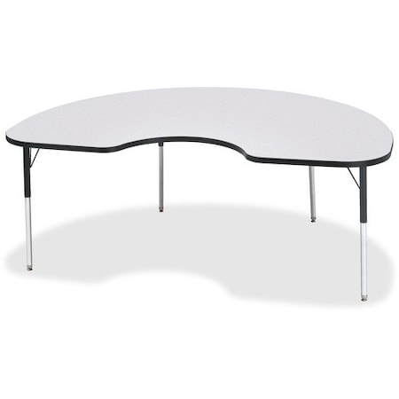 Jonti-Craft TABLE, KIDNEY, 48X72, GY/BK JNT6423JCA180